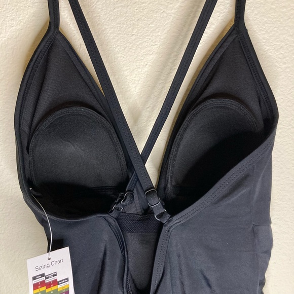Women’s Black One Piece Swimsuit - Picture 7 of 7